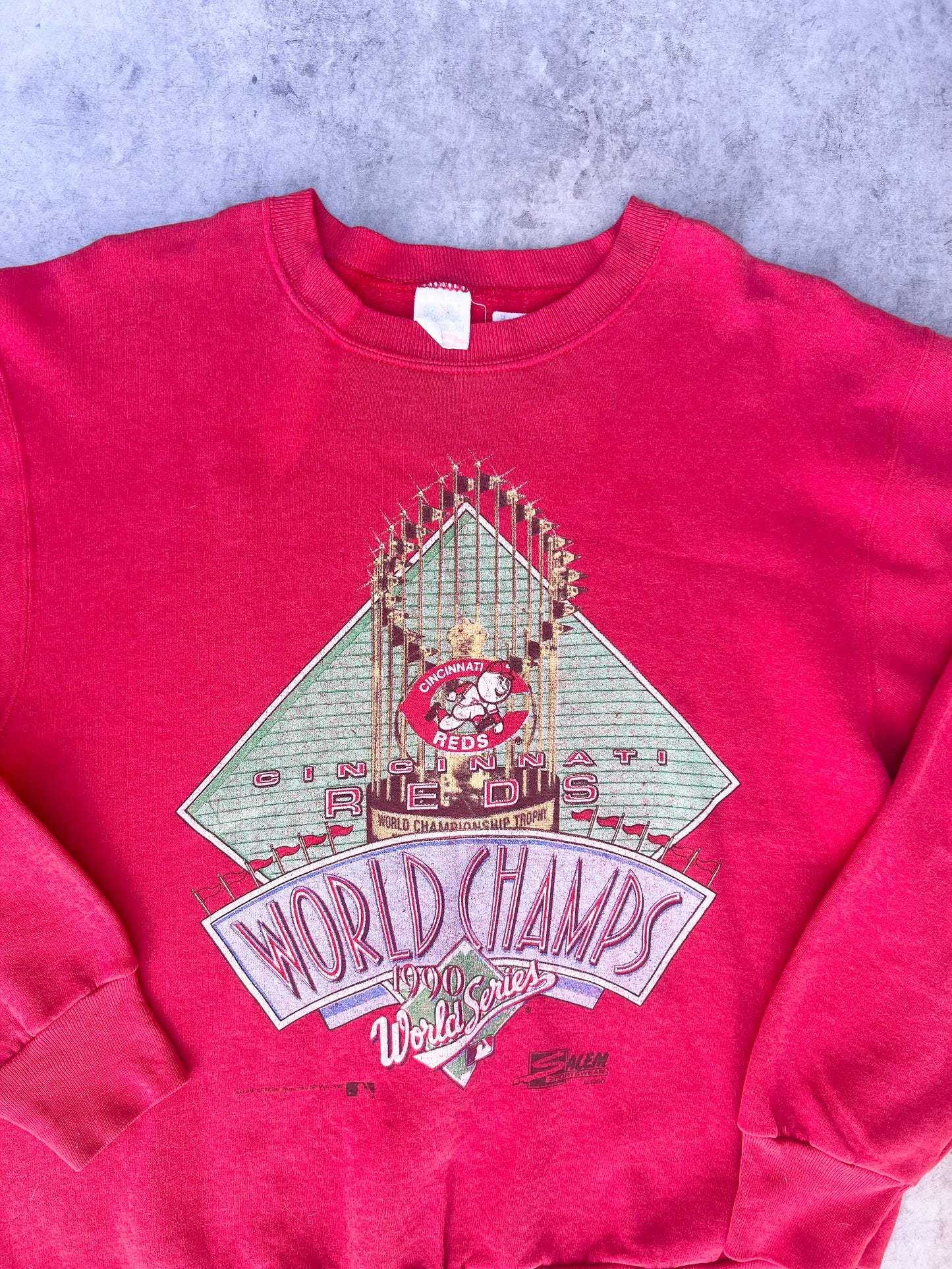Vintage 1990 Cincinnati Reds World Champs Crewneck (L)