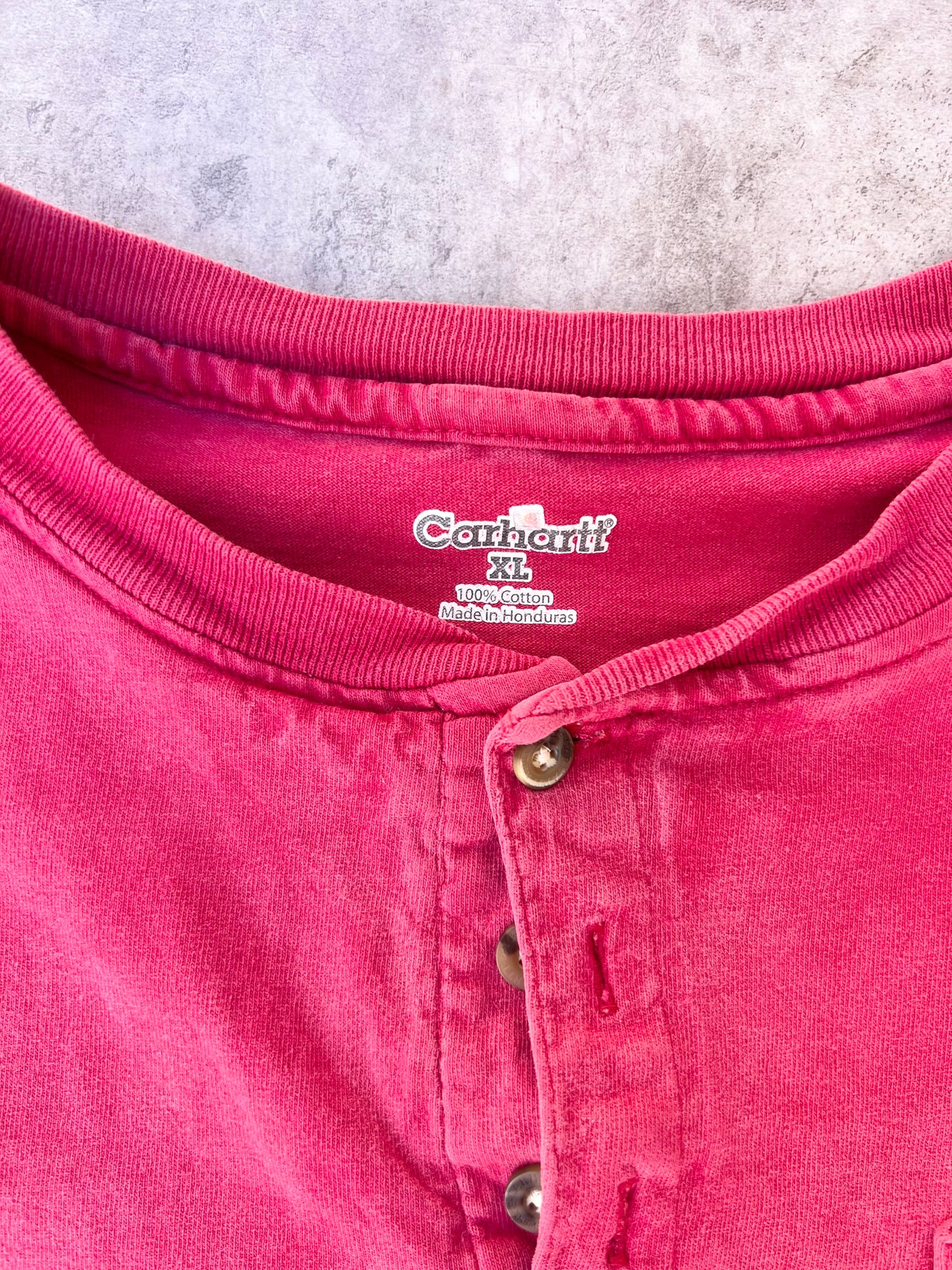 Vintage Carhartt Button Up Pocket Tee (XL)