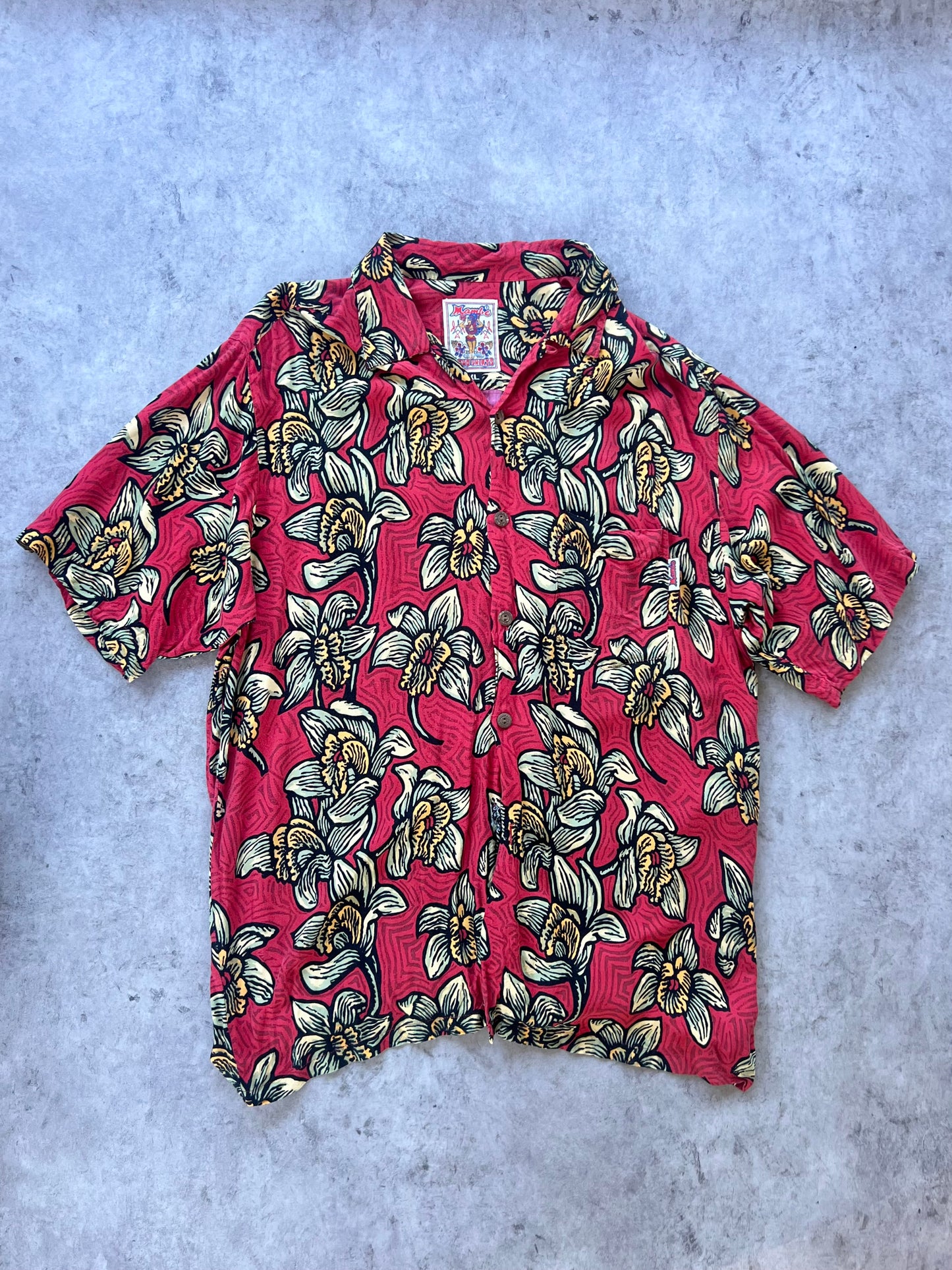 Vintage Mambo Loud Hawaiian Shirt (XL)