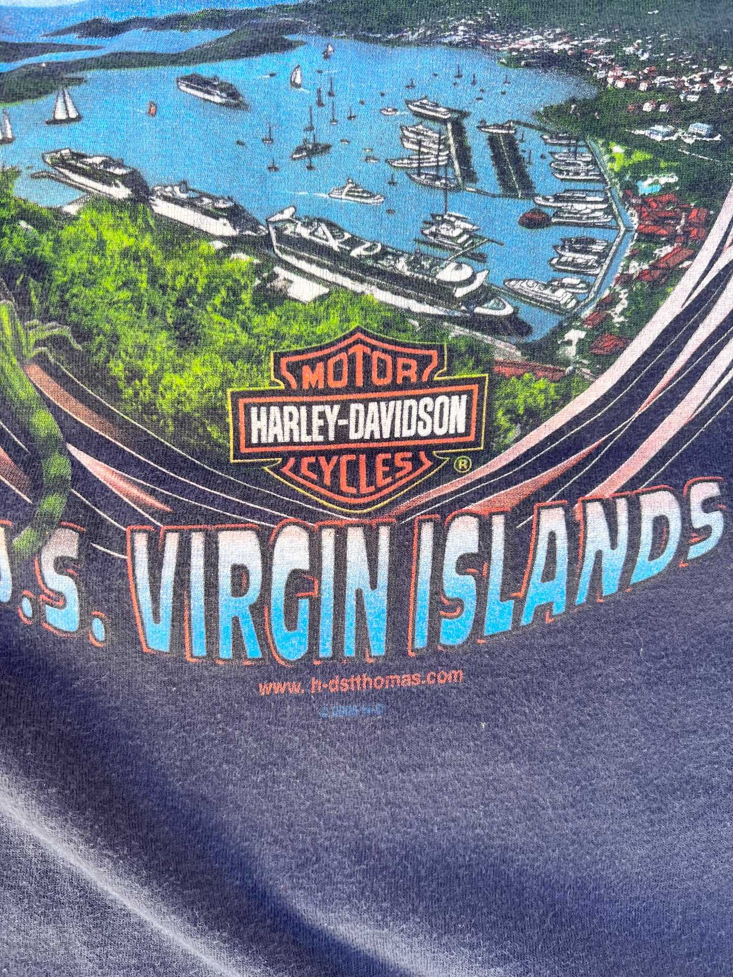 Vintage Harley Davidson St. Thomas U.S Virgin Islands Tee (L)