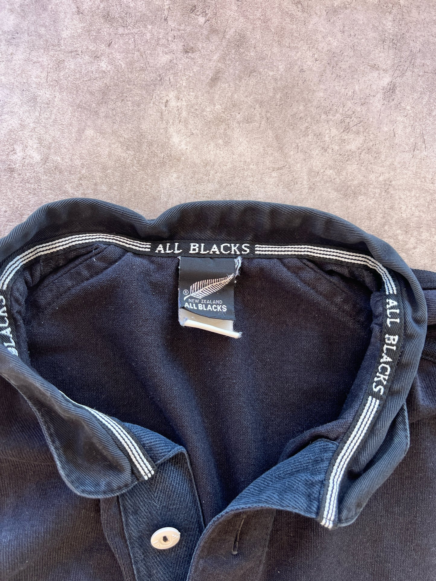 Vintage Adidas New Zealand All Blacks Polo (L)