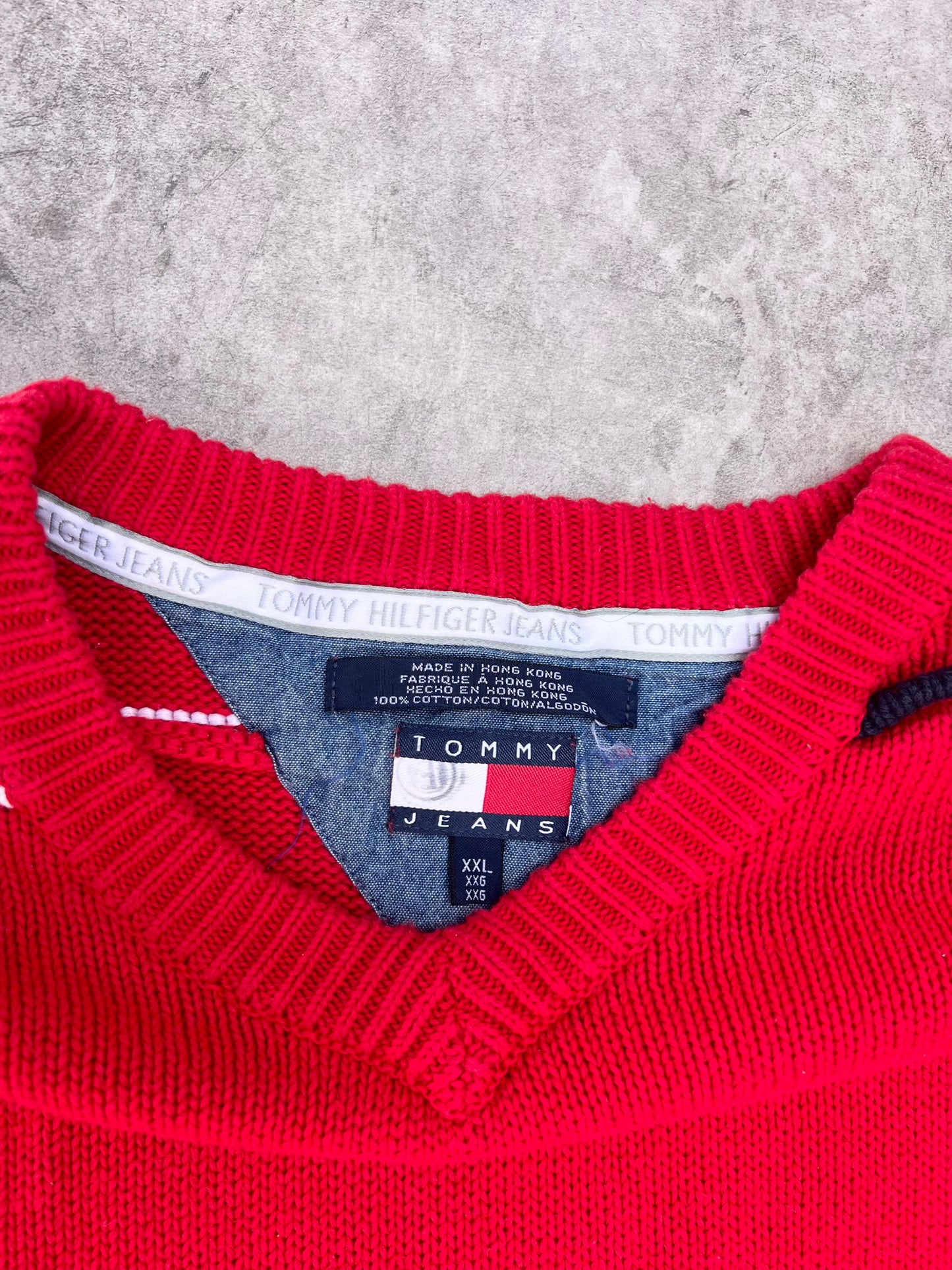 Vintage Tommy Jeans Knit Sweater (XXL)