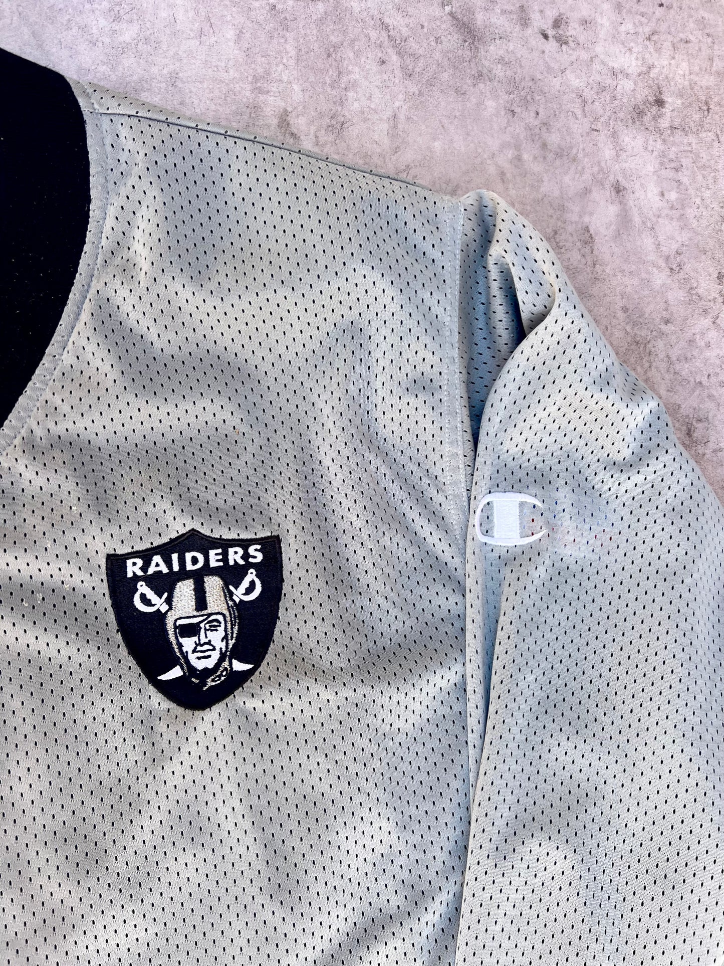 Vintage Oakland Raiders Reversible Pro Line Champion Pullover (XL)