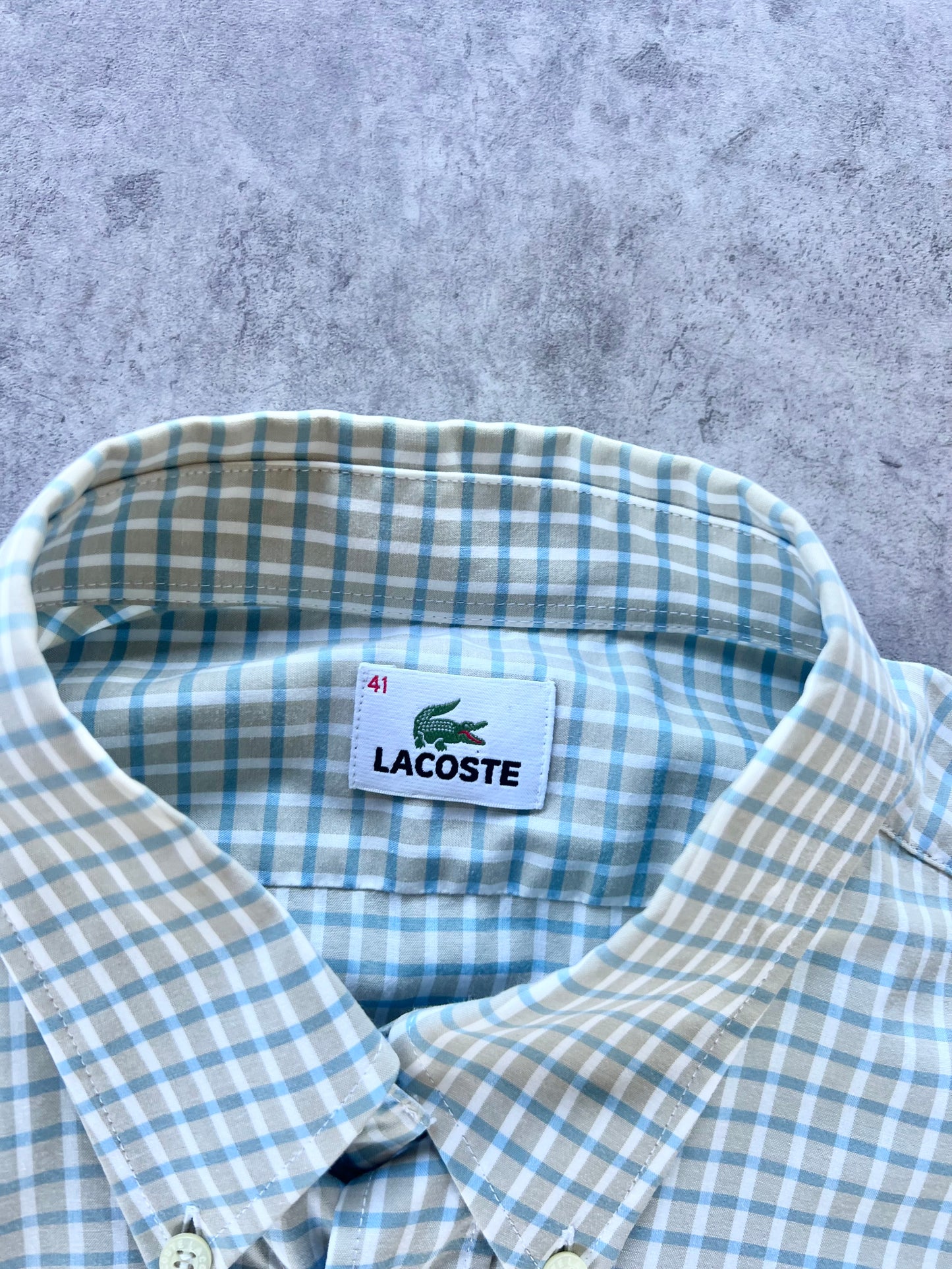 Vintage Lacoste Button Up Shirt (L)