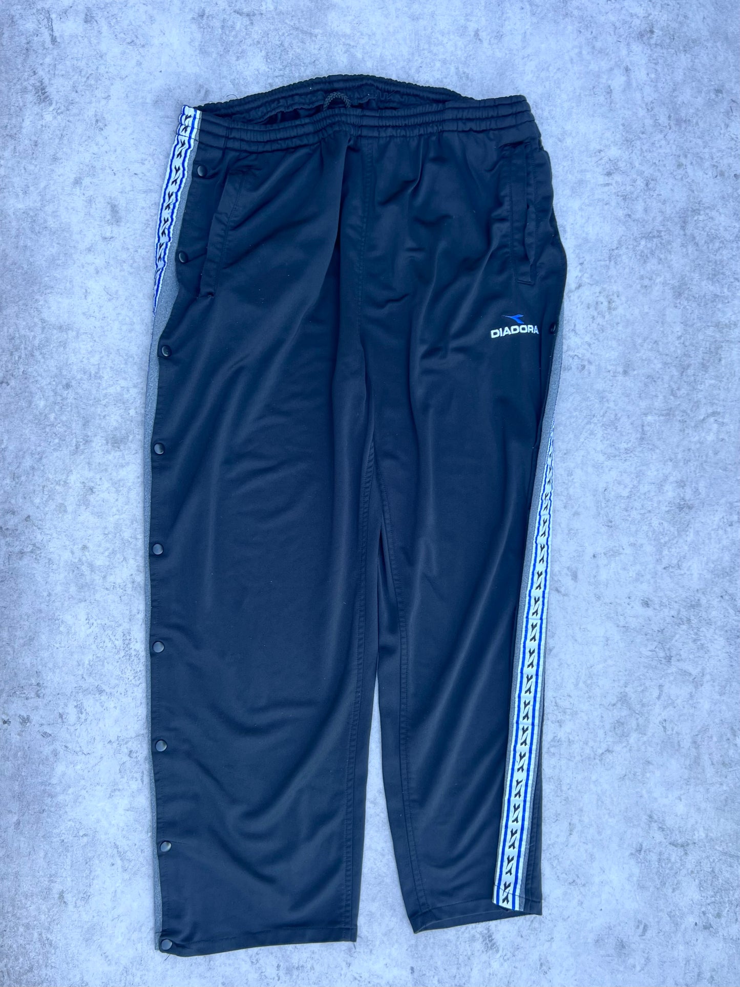 Vintage Diadora Taped Tear Away Track Pants (34”)