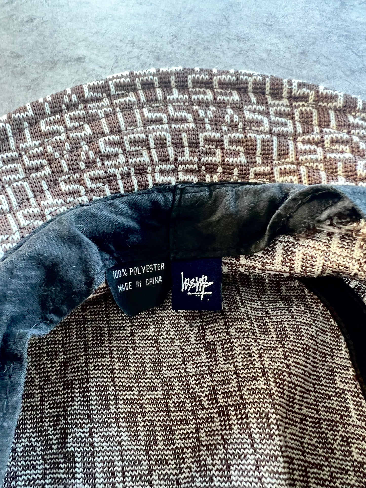 Vintage Stussy Monogram Bucket Hat