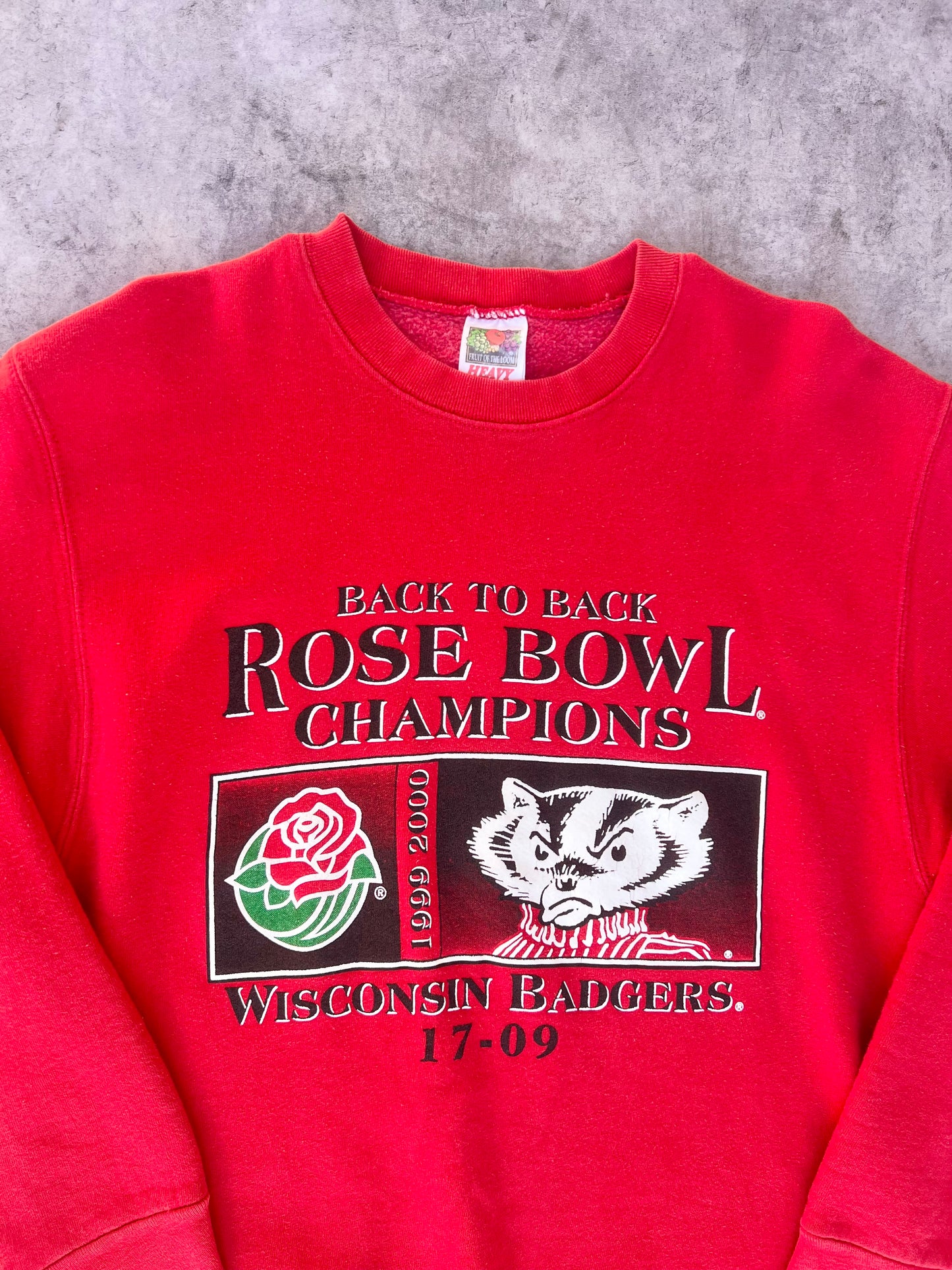 Vintage 1999-2000 Rose Bowl Badgers Crewneck (M)