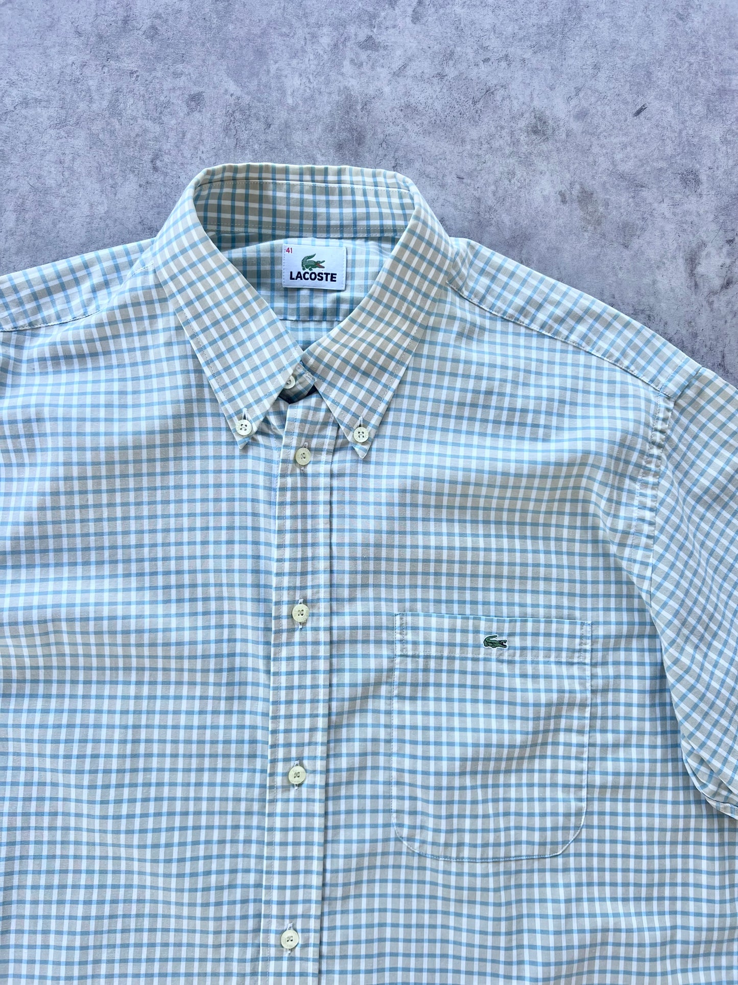 Vintage Lacoste Button Up Shirt (L)