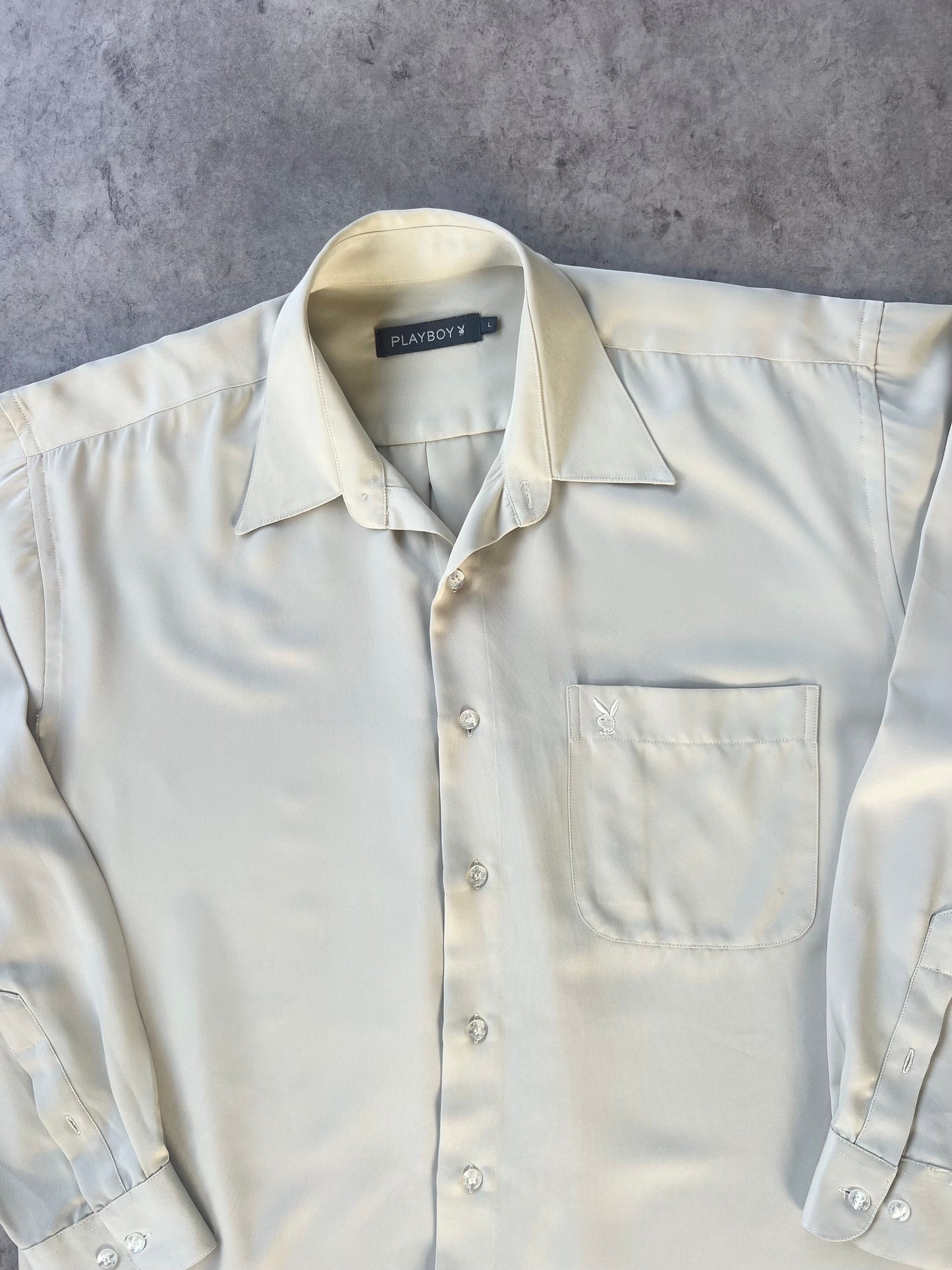 Vintage Play Boy Button Up Shirt (L)