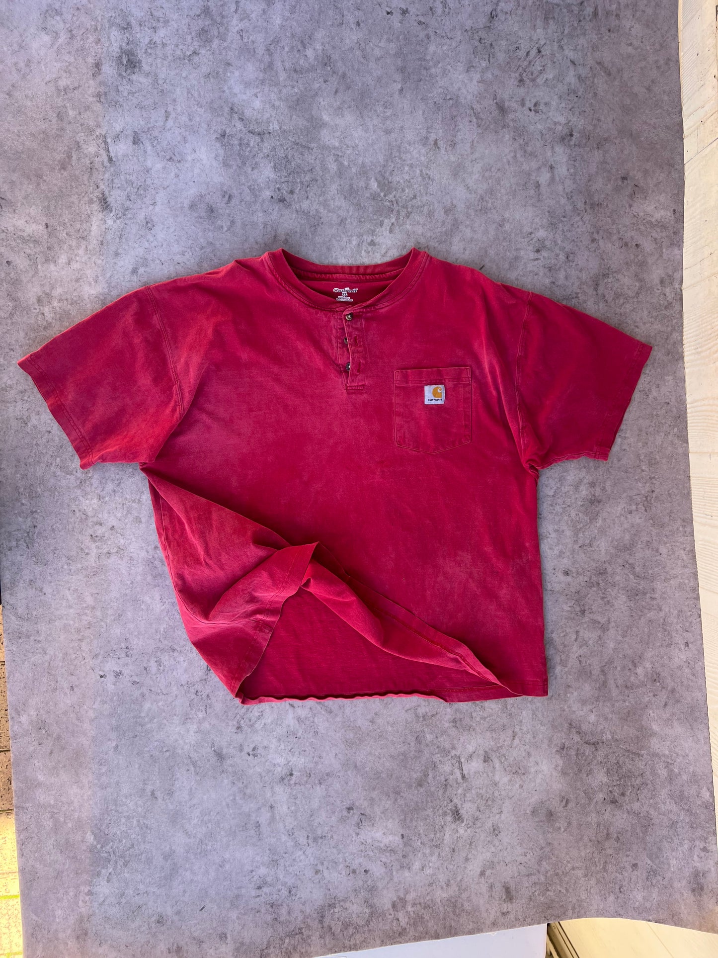 Vintage Carhartt Button Up Pocket Tee (XL)