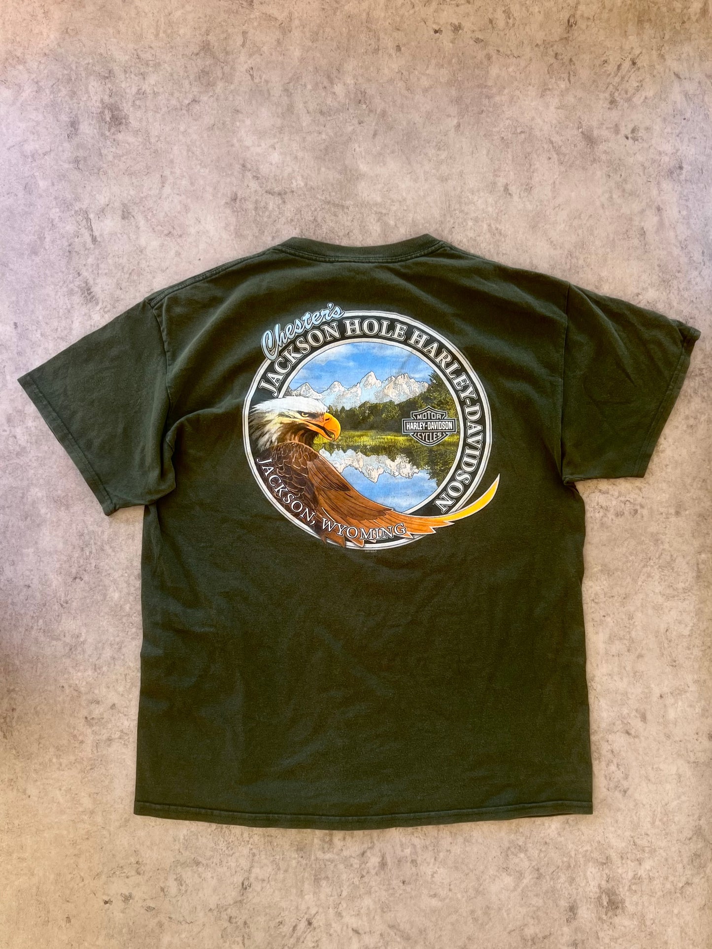 Vintage Harley Davidson Jackson,Wyoming Tee (L)