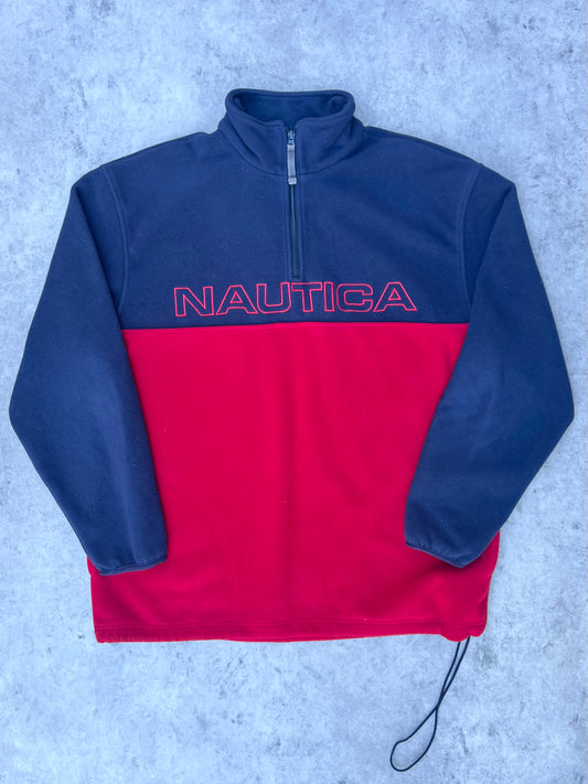 Vintage Nautica Fleece Pullover (XL)