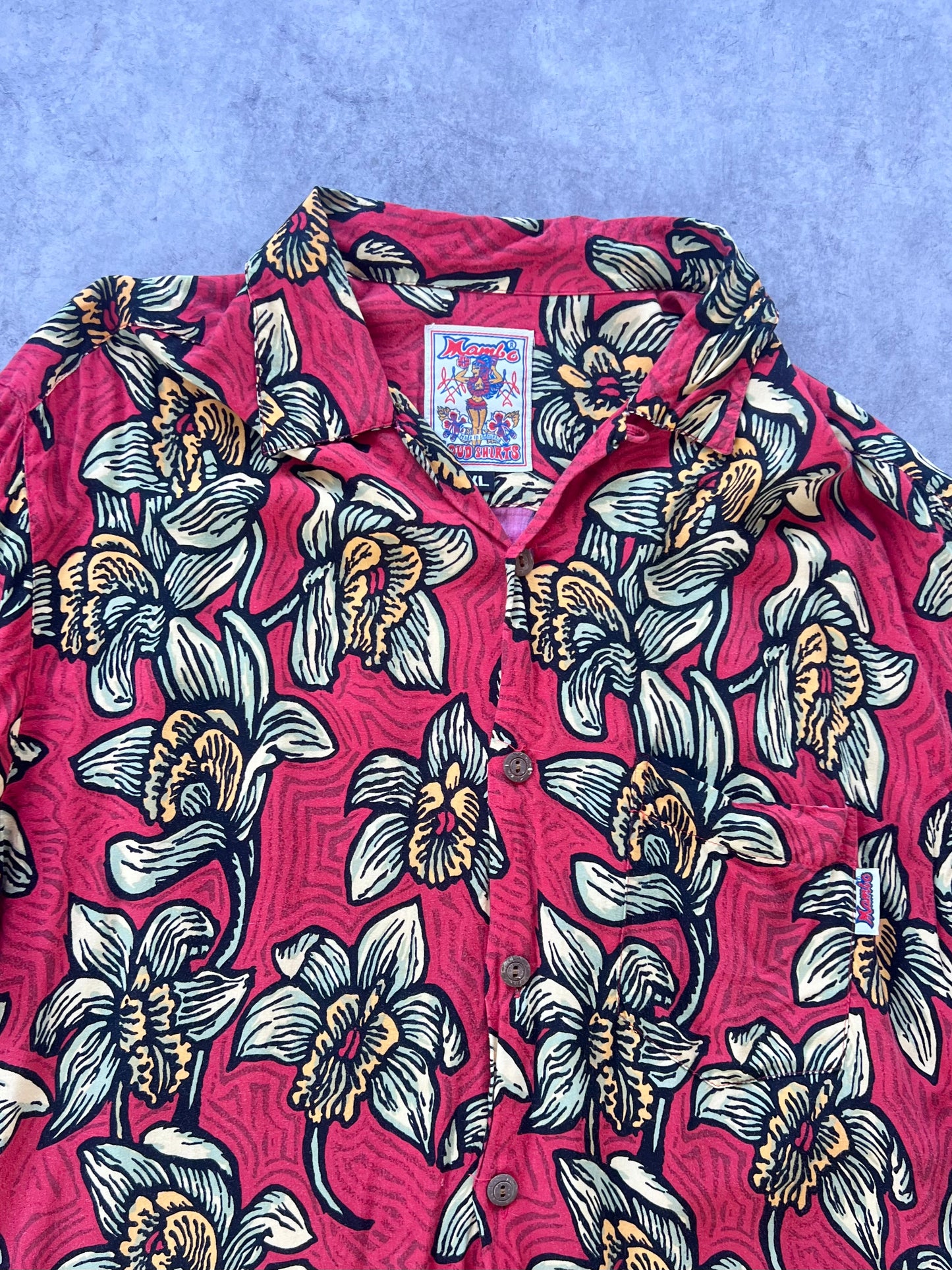 Vintage Mambo Loud Hawaiian Shirt (XL)