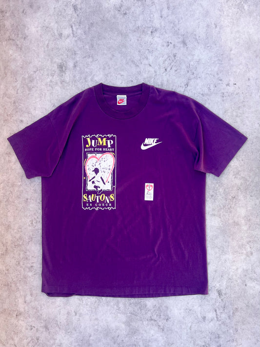Vintage 90’s Nike Jump Rope For Heart Tee (XL)