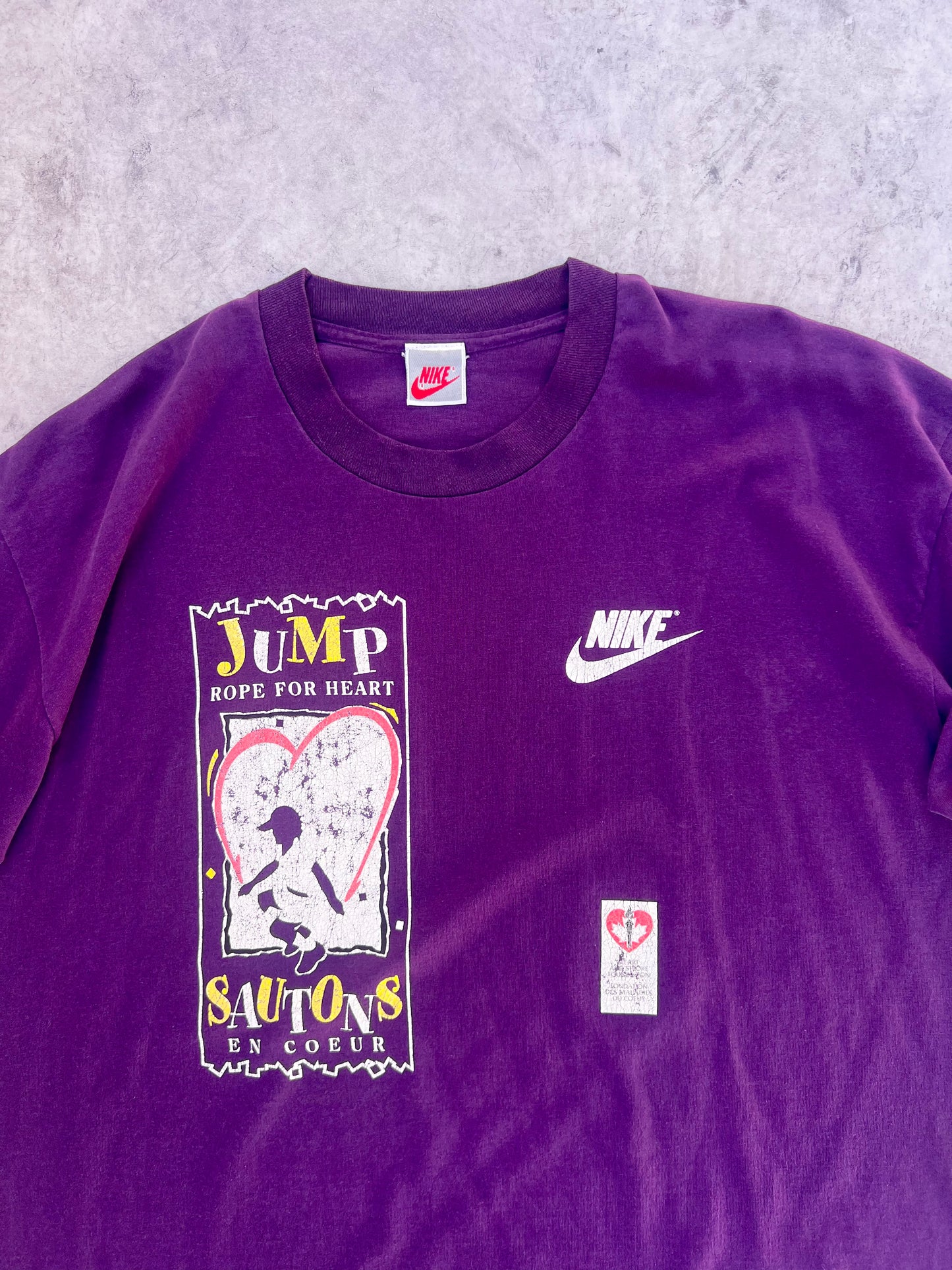 Vintage 90’s Nike Jump Rope For Heart Tee (XL)