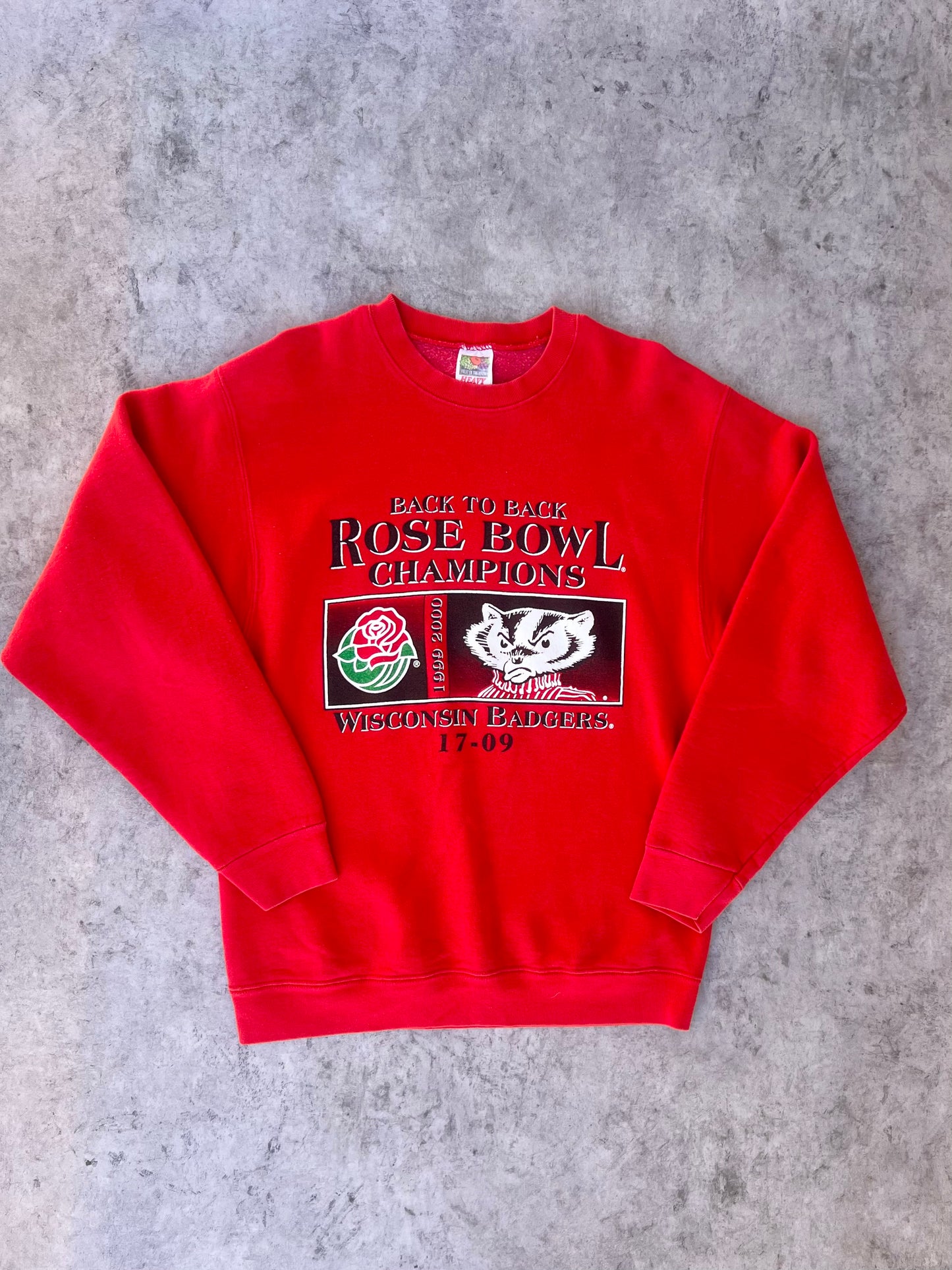 Vintage 1999-2000 Rose Bowl Badgers Crewneck (M)