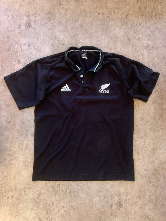 Vintage Adidas New Zealand All Blacks Polo (L)